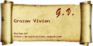 Grozav Vivien névjegykártya