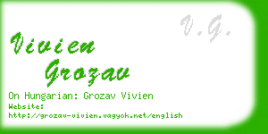 vivien grozav business card